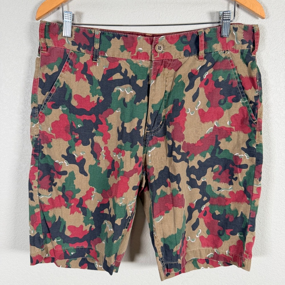 Koto Urban Outfitters Camouflage Shorts Mens 34 Alpenflage Slim Fit Cotton